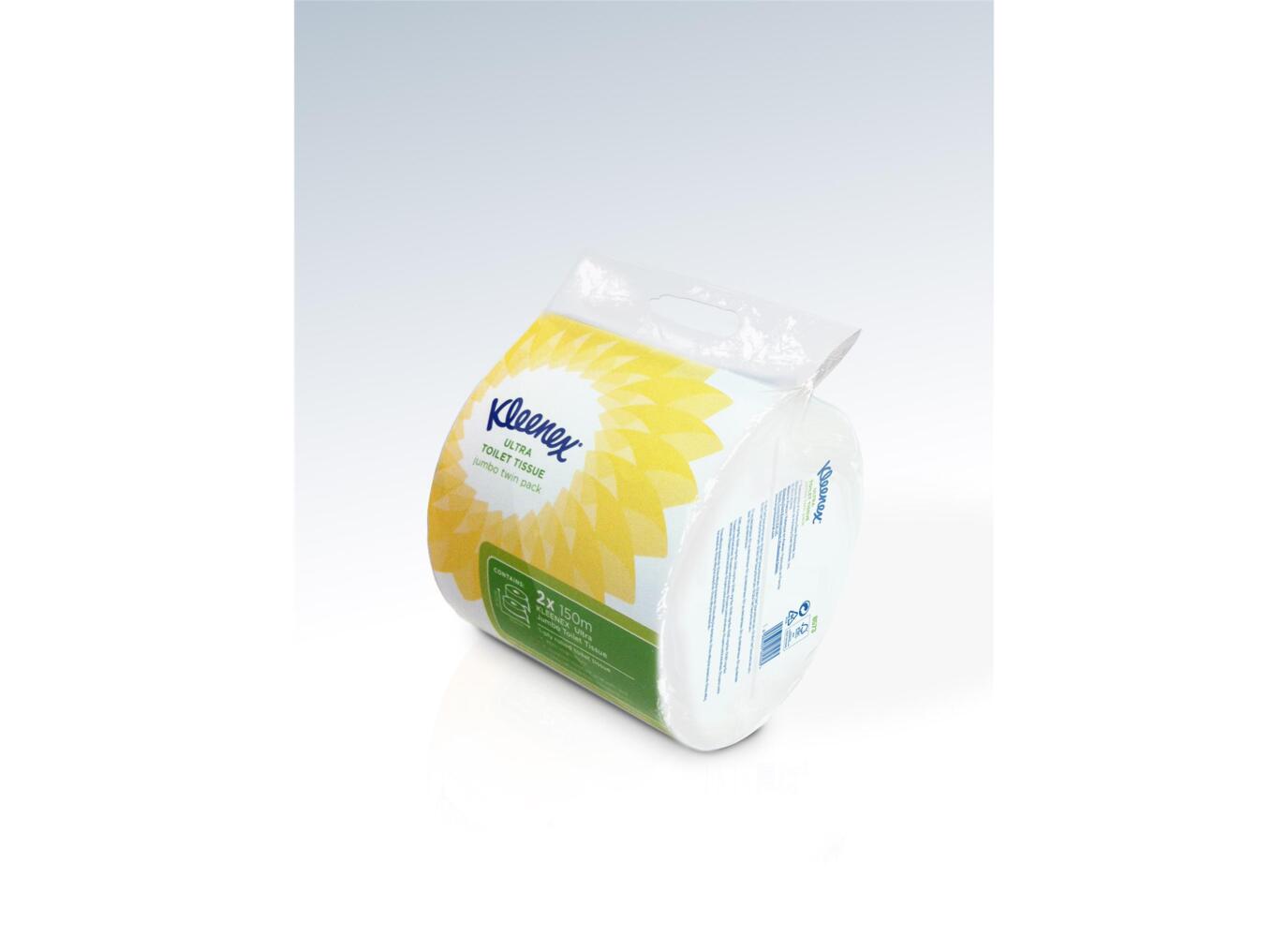 Kleenex® Ultra™ Jumbo Toilet Tissue 8573 - White, 1 ply, 12x150m (1,800m total) - 8573