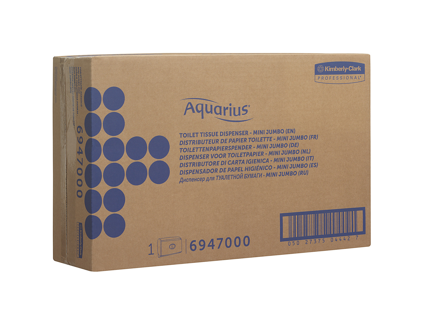 Aquarius™ Twin Mini Jumbo Toilet Tissue Dispenser 6947 – White - 6947