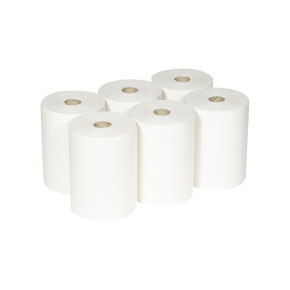 Scott® Slimroll™ Hand Towels 6697 - 190m white, 1 ply roll (pack contains 6 rolls) - 6697