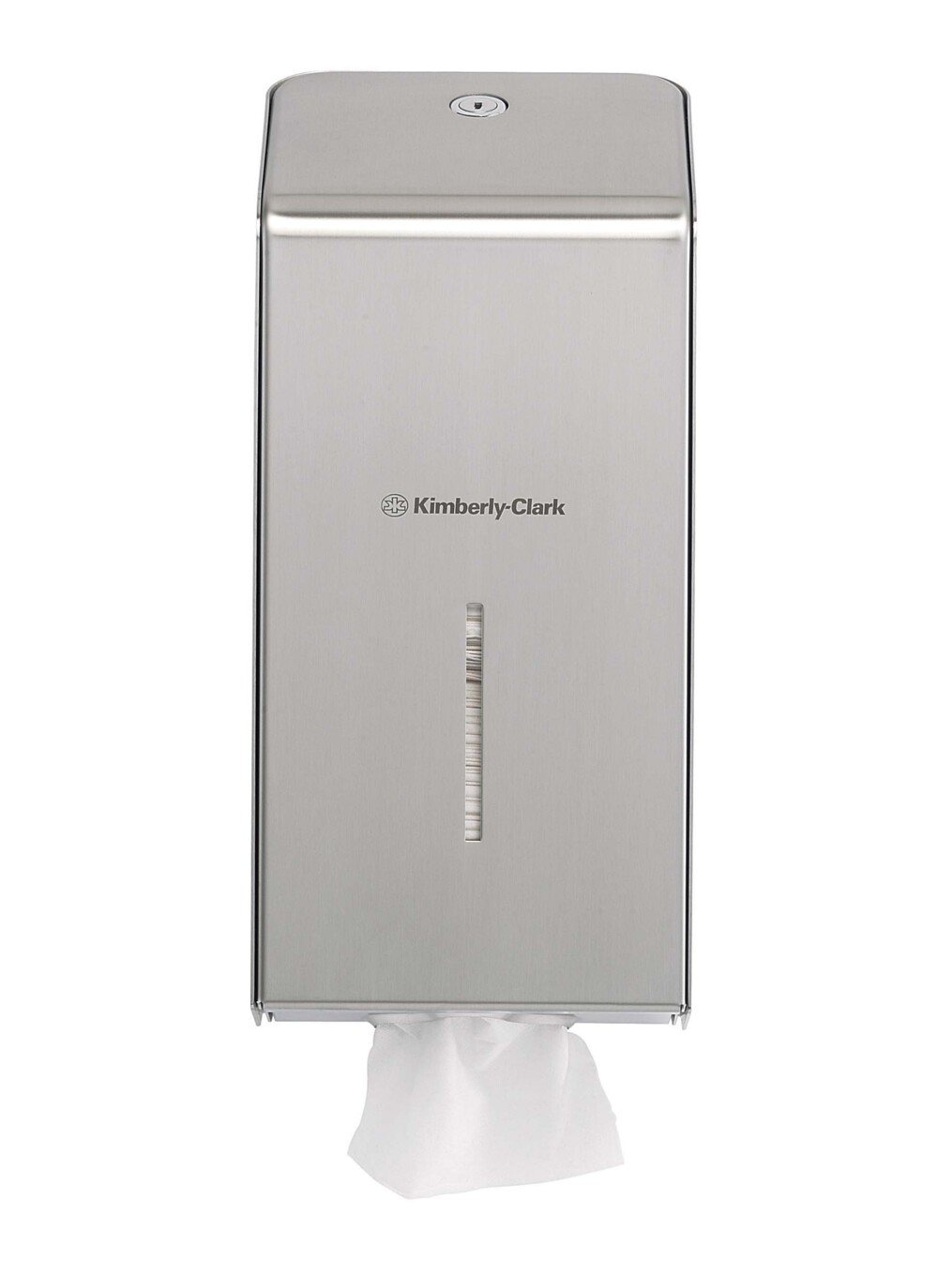 Kimberly-Clark Professional™ Stainless Steel Folded Toilet Tissue Dispenser 8972 - Single Sheet Toilet Paper Dispenser - 1 x Stainless Steel Dispenser - 8972