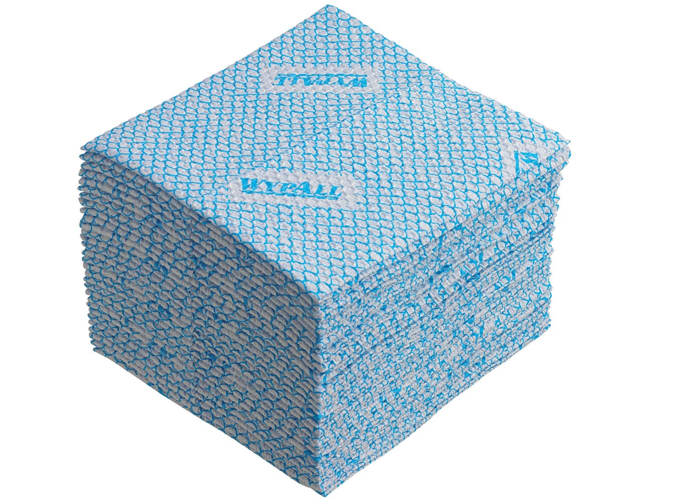 WypAll® X80 Plus Cloths 19139 - 8 packs x 30 quarter-fold, blue cloths - 19139