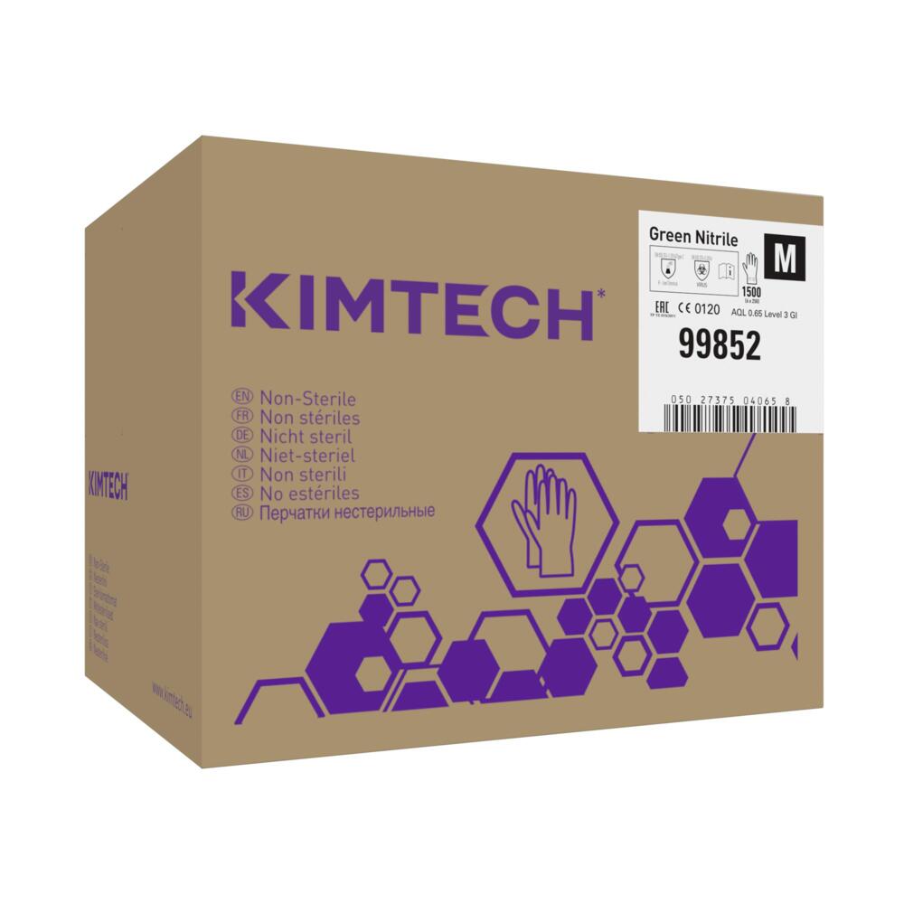 Kimtech™ Green Nitrile Ambidextrous Gloves 99852 - Green, M, 6x250 (1,500 gloves) - 99852
