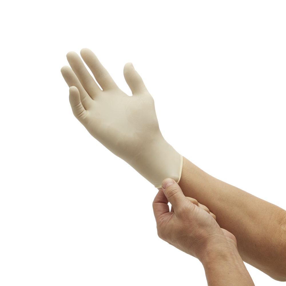 Kimtech™ PFE Latex Ambidextrous Gloves E550 - Natural, XL, 10x90 (900 gloves) - E550