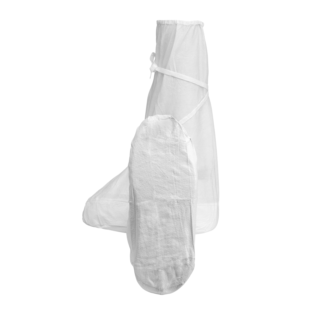 Kimtech™ A5 Sterile Over Boots with wrap-around vinyl foot 31683 -White, S, 1x200 (200 total) - 31683