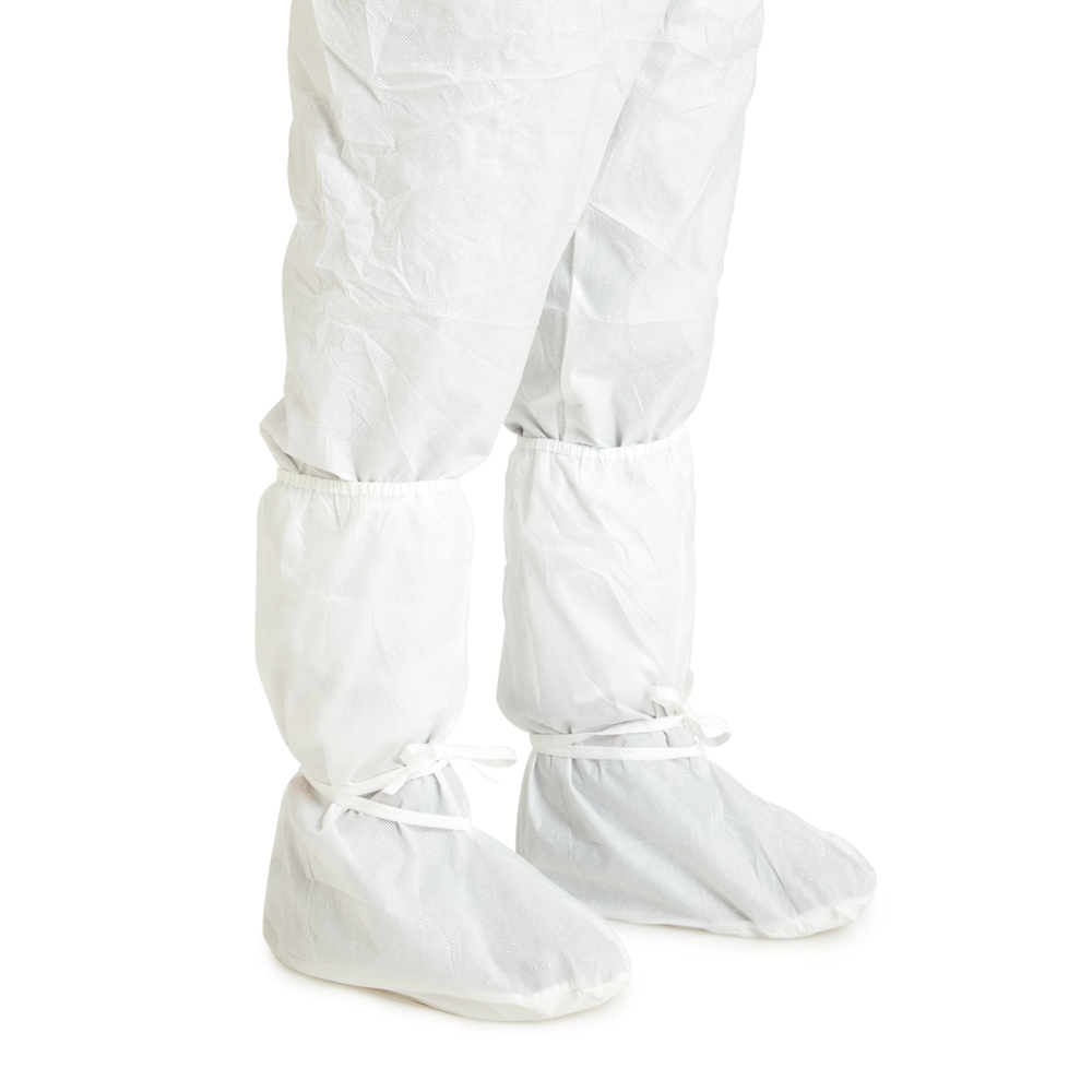 Kimtech™ A5 Sterile Over Boots with wrap-around vinyl foot 31683 -White, S, 1x200 (200 total) - 31683