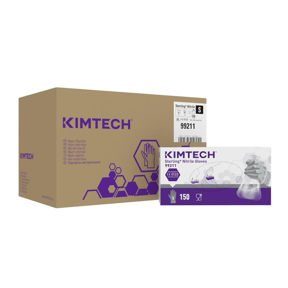 Kimtech™ Sterling™ Nitrile Ambidextrous Gloves 99211 - Grey, S, 10x150 (1,500 gloves) - 99211
