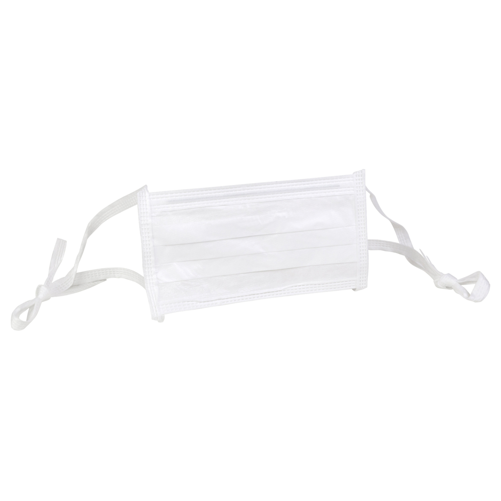 Kimtech™ M3 Certified Sterile Pleat-Style Face Mask with ties 62467 - 18 cm width, 200 sterile face masks - 62467