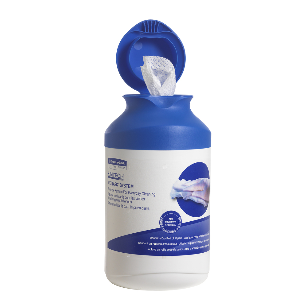 Kimtech® Wettask™ DS Wipers 7732 - 35 white sheets per canister (case contains 12 canisters) - 7732