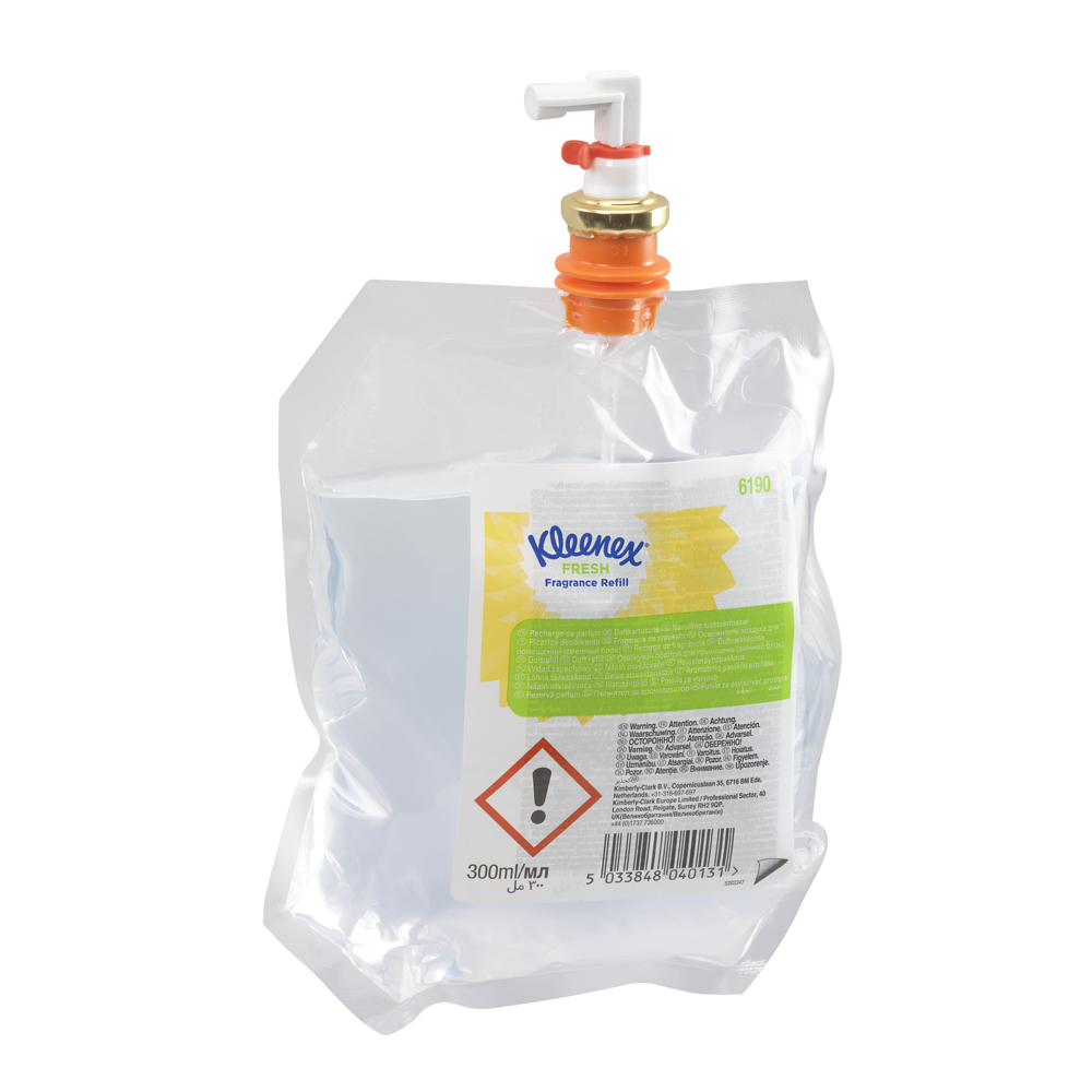 Kleenex® Botanics Aircare Fragrance Fresh Refill 6190, clear, 6x300ml (1,800ml total) - 6190