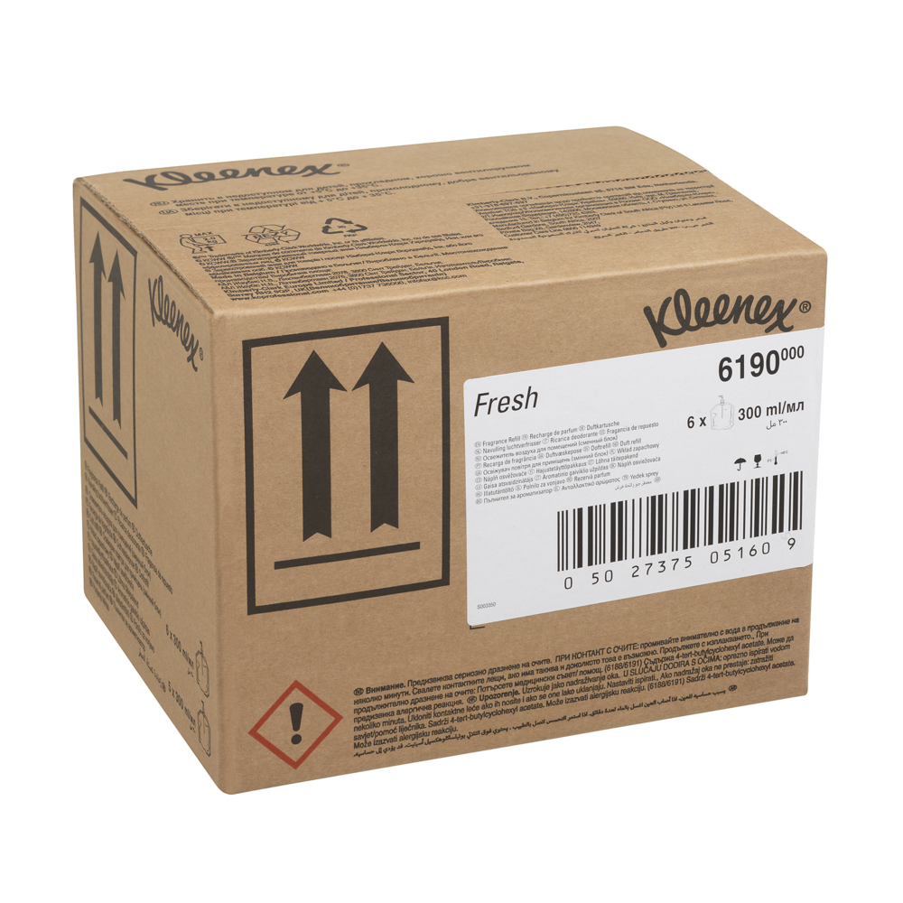 Kleenex® Botanics Aircare Fragrance Fresh Refill 6190, clear, 6x300ml (1,800ml total) - 6190