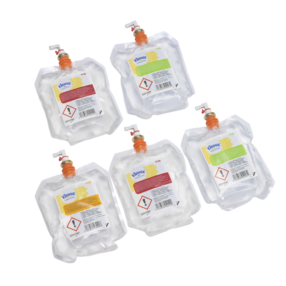 Kleenex® Botanics Aircare Fragrance Variety Refill 6191, clear, 5x300ml (1,500ml total) - 6191