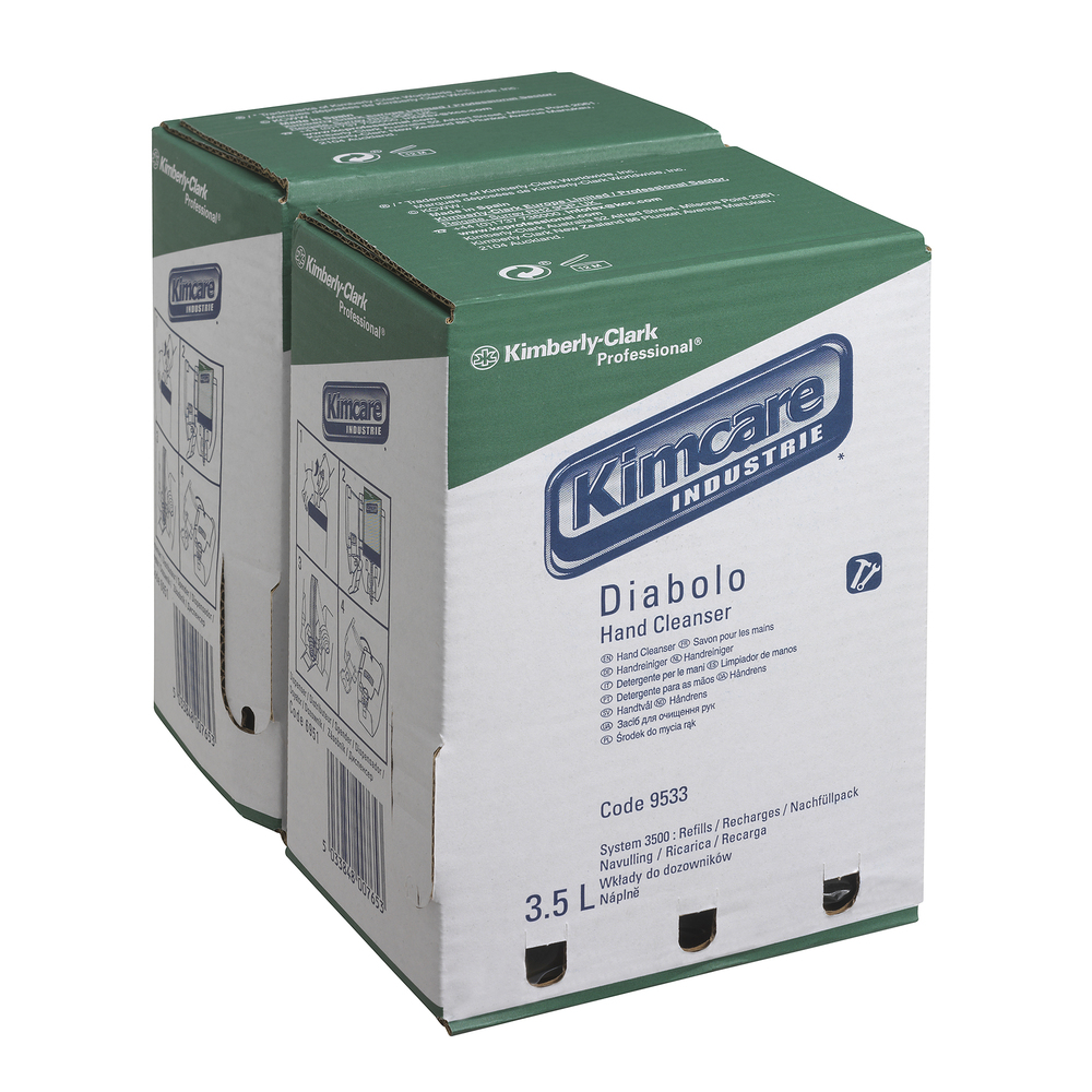 Kimcare™ Industrie Diabolo Hand Cleanser 9533, Orange, 2x3.5 Ltr (7 Ltr total) - 9533