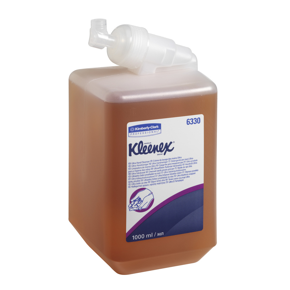 Kleenex® Ultra™ Hand Cleanser 6330, amber, 6 x 1 Ltr (6 Ltr total) - 6330