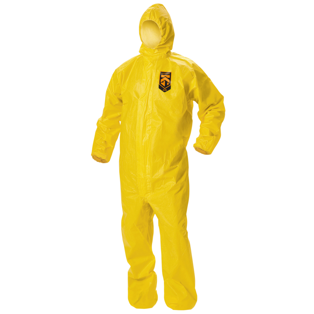 KleenGuard® A71 Chemical Spray Protection Coveralls 96780 - Yellow, XL, 1x10 (10 total) - 96780