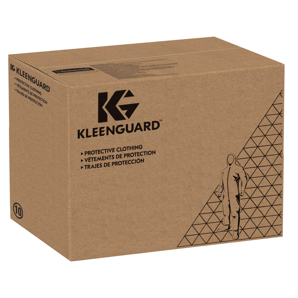 KleenGuard® A30 Liquid & Particle Protection Coveralls 98003 - White, L, 1x25 (25 total) - 98003