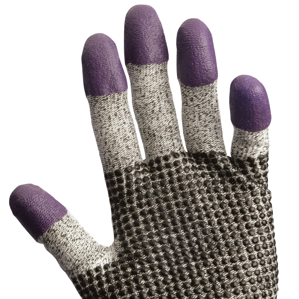 KleenGuard® G60 Endurapro™ Dual Grip Purple Nitrile™ Gloves 97431 Grey & Purple, 8, 1x12 (12 gloves) - 97431