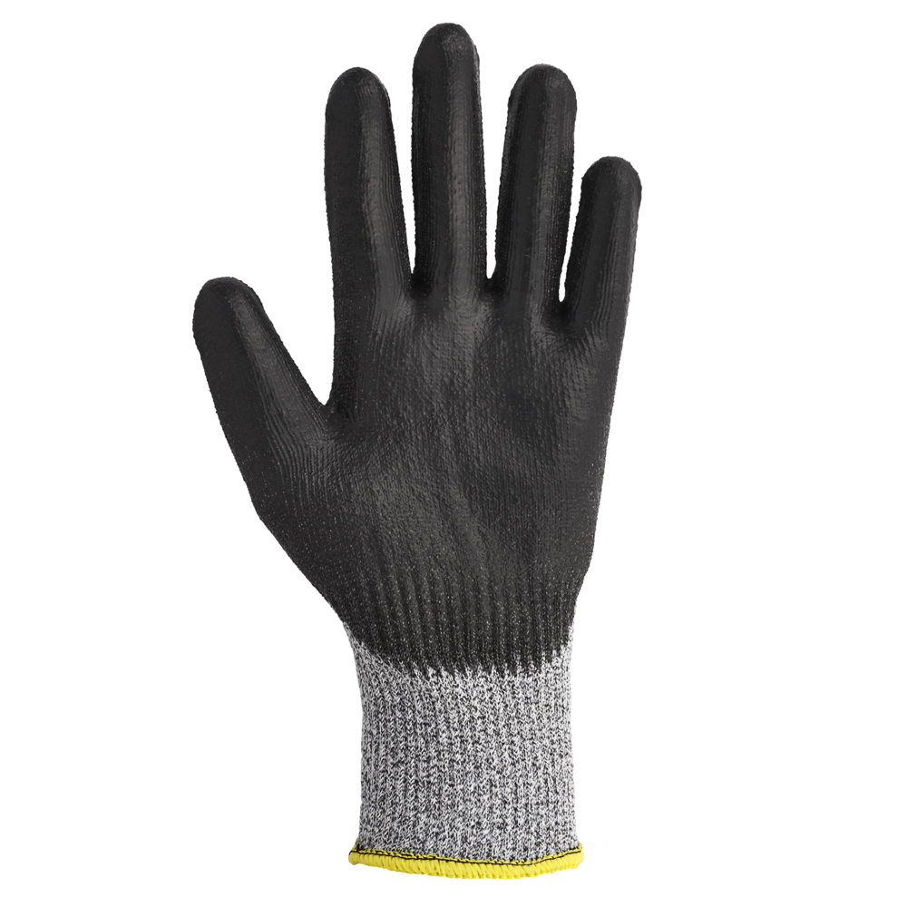 KleenGuard® G60 Endurapro™ Heavy Duty Polyurethane Coated Gloves 98235 - Grey & Black, 7,  1x12 pairs (24 total) - 98235