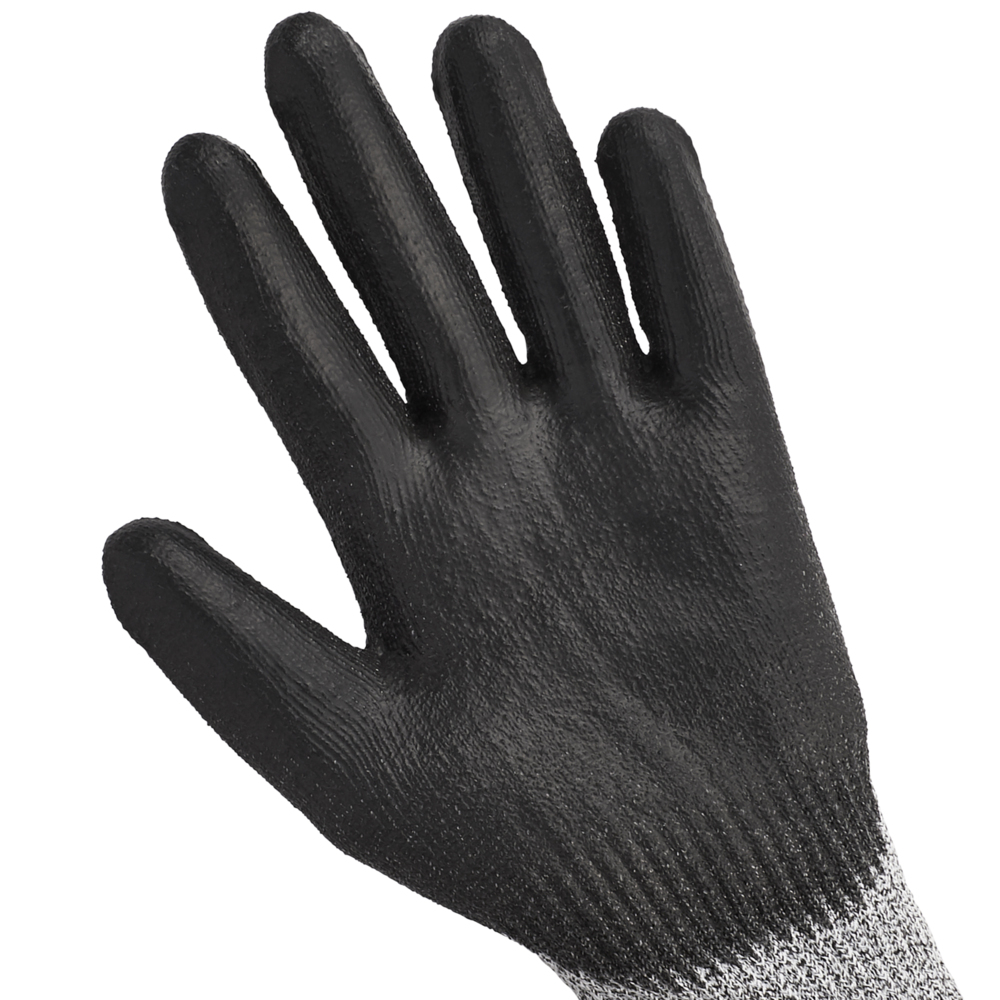 KleenGuard® G60 Endurapro™ Heavy Duty Polyurethane Coated Gloves 98238 - Grey & Black, 10,  1x12 pairs (24 total) - 98238