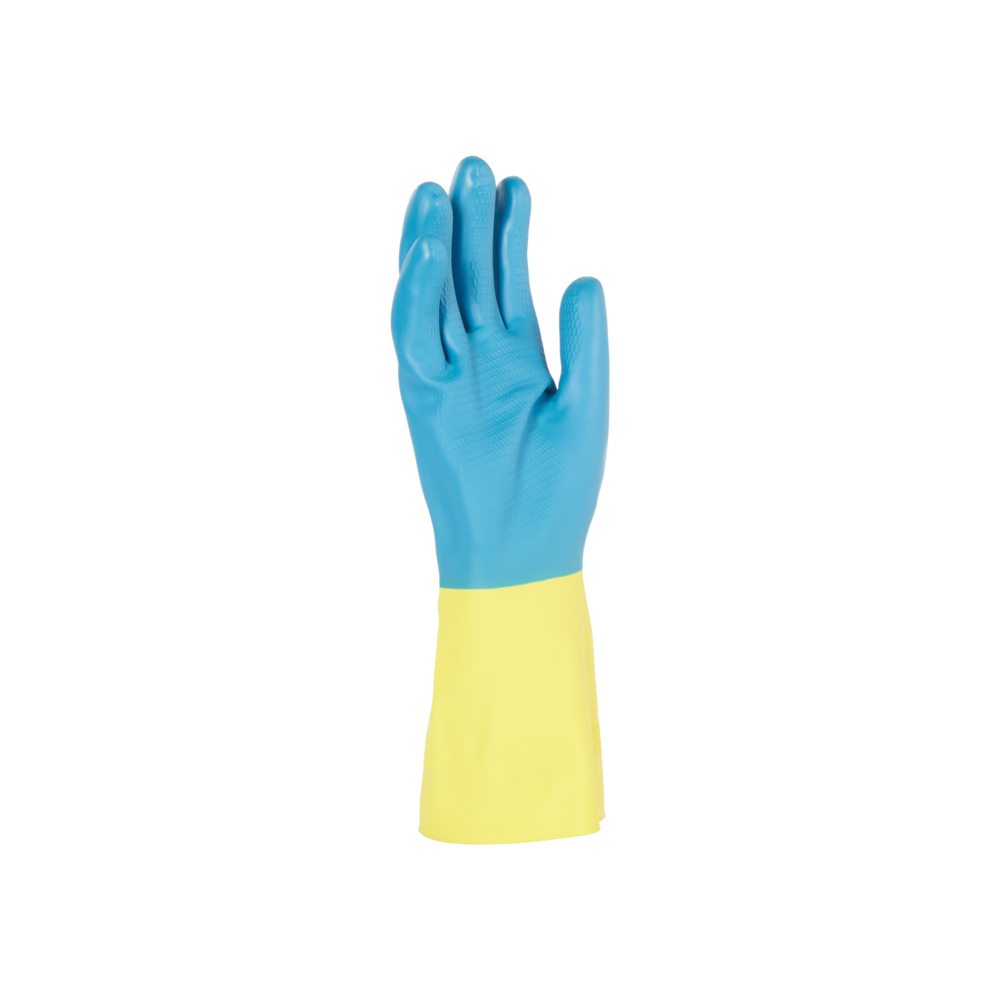 KleenGuard® G80 Neoprene Chemical Resistant Hand Specific Gloves 38743 - Yellow & Blue, 9, 5x12 pairs (120 gloves) - 38743