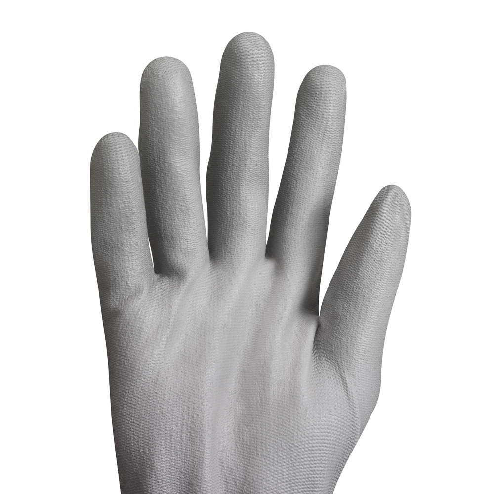 KleenGuard® G40 Polyurethane Coated Hand Specific Gloves 38729 - Grey, 10, 5x12 pairs (120 gloves) - 38729
