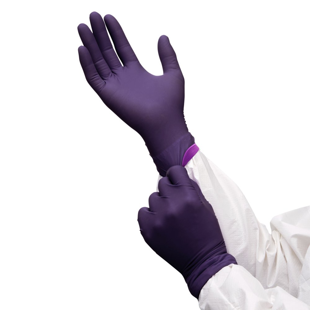 Kimtech™ Prizm™ Multi Layered Neoprene-Nitrile Gloves - 25cm Ambidextrous 99225 - Dark Violet / Dark Magenta / XL - 10 Boxes x 100 Disposable Gloves (1,000 Gloves) - 99225