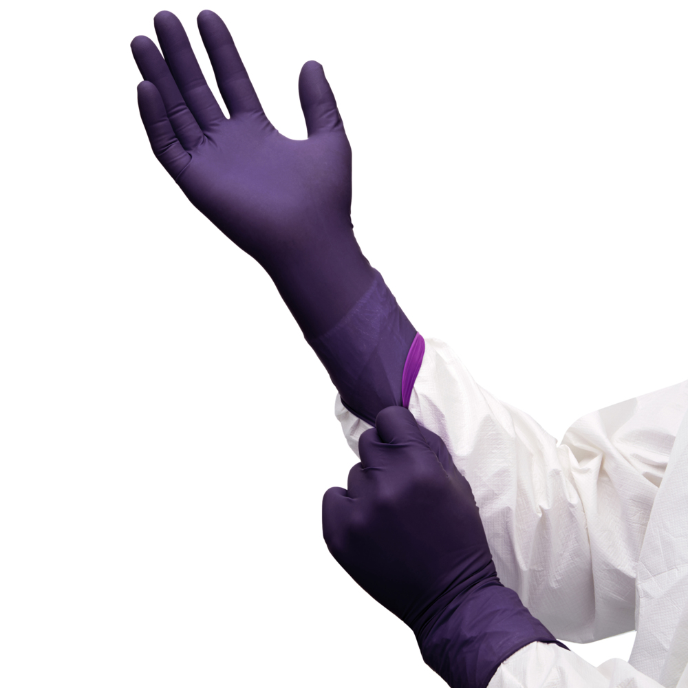 Kimtech™ Prizm™ Xtra™ Multi Layered Neoprene-Nitrile Gloves - 30 cm Ambidextrous 99254 - Dark Violet / Dark Magenta / L - 10 Boxes x 50 Disposable Gloves (500 Gloves) - 99254