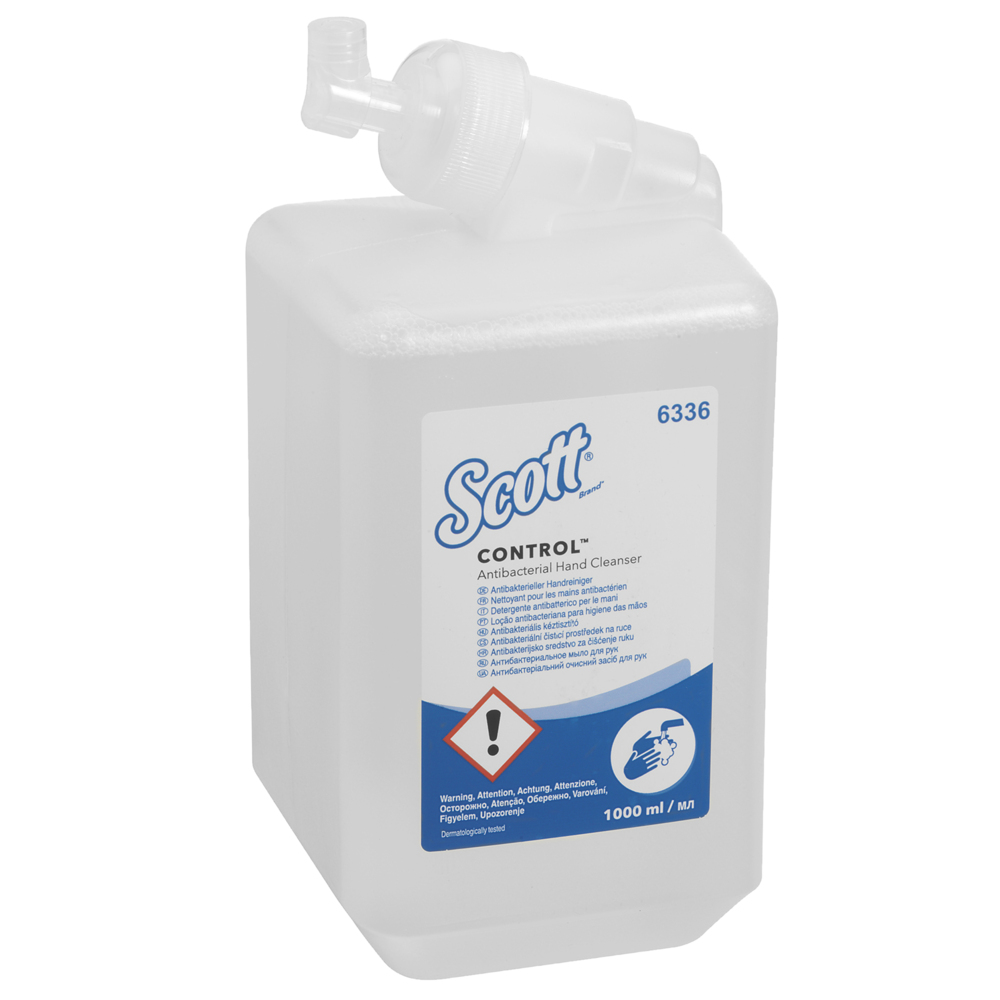Scott® Control™ Antibacterial Hand Cleanser 6336, clear, 6x1 Ltr (6 Ltr total) - 6336