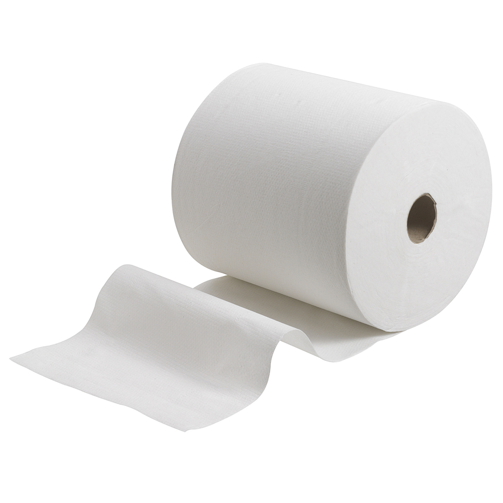 Scott® Rolled Hand Towels 6667 - 6 x 304m white, 1 ply rolls - 6667