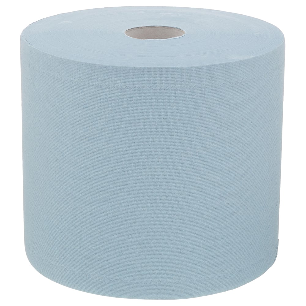 WypAll® Cleaning & Maintenance Wiping Paper L20 Jumbo Roll 7300 - 1 roll x 500 sheets, 2 ply, blue - 7300