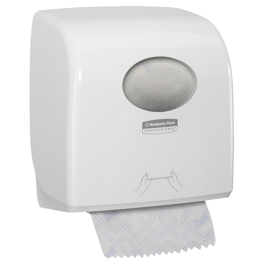 Aquarius™ Slimroll™ Rolled Hand Towel Dispenser 7955 - 1 x White Paper Towel Dispenser - 7955