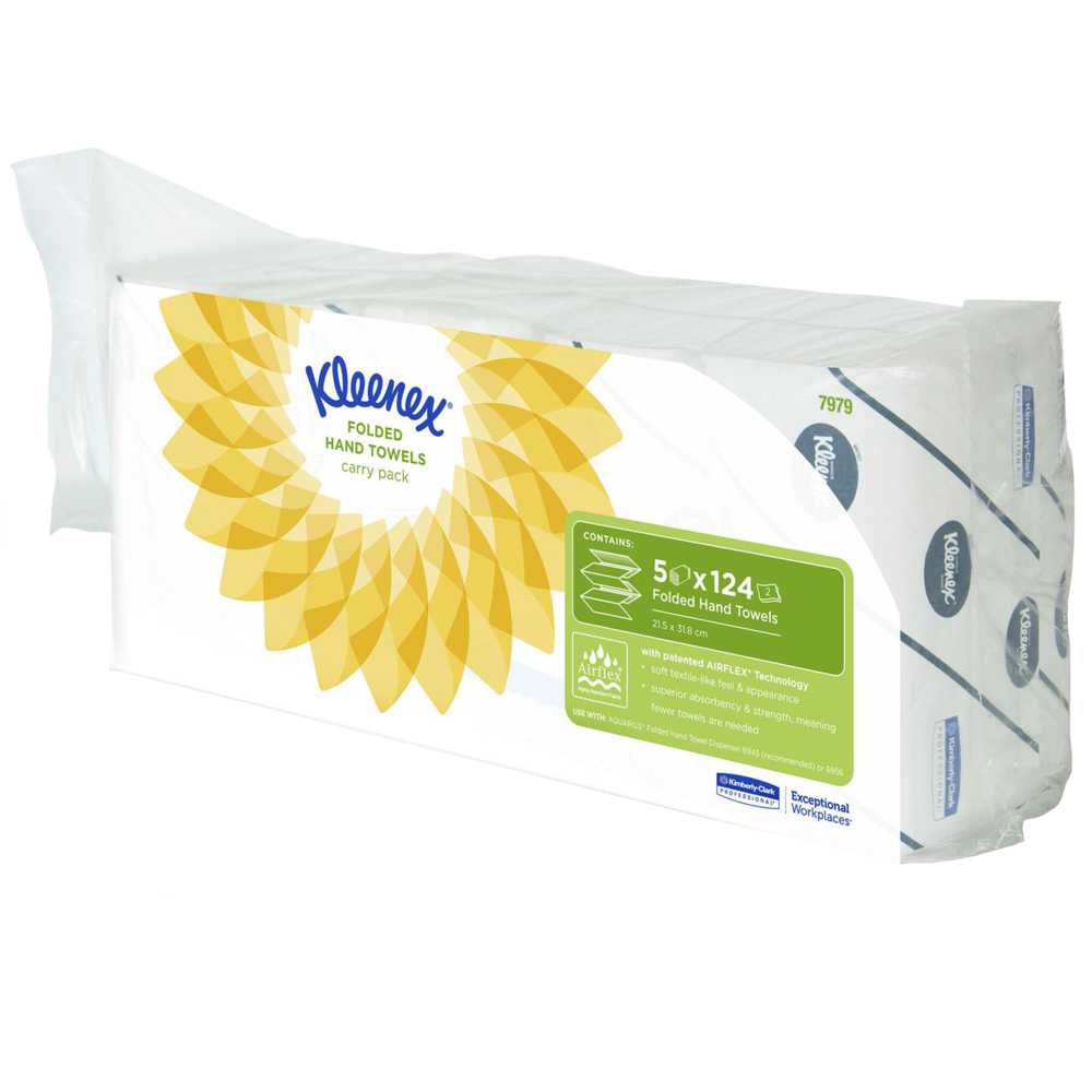 Kleenex® Ultra™ Interfolded Hand Towels 7979 - 30 packs x 124 white, 2 ply sheets - 7979