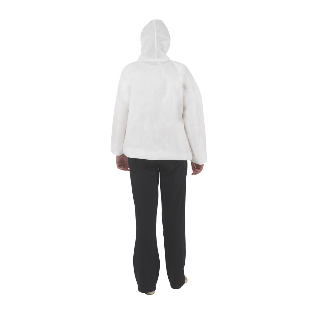 KleenGuard® A50 Breathable Splash & Particle Protection Hooded Jacket 99480 - White, 3XL, 1x15 (15 total) - 99480