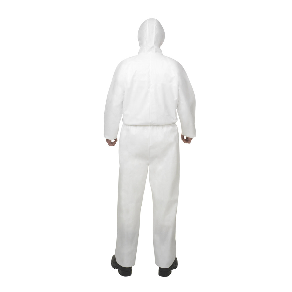 KleenGuard® A50 Breathable Splash & Particle Protection Hooded Coveralls 96830 - PPE - 25 x Large, White Protective Coveralls - 96830