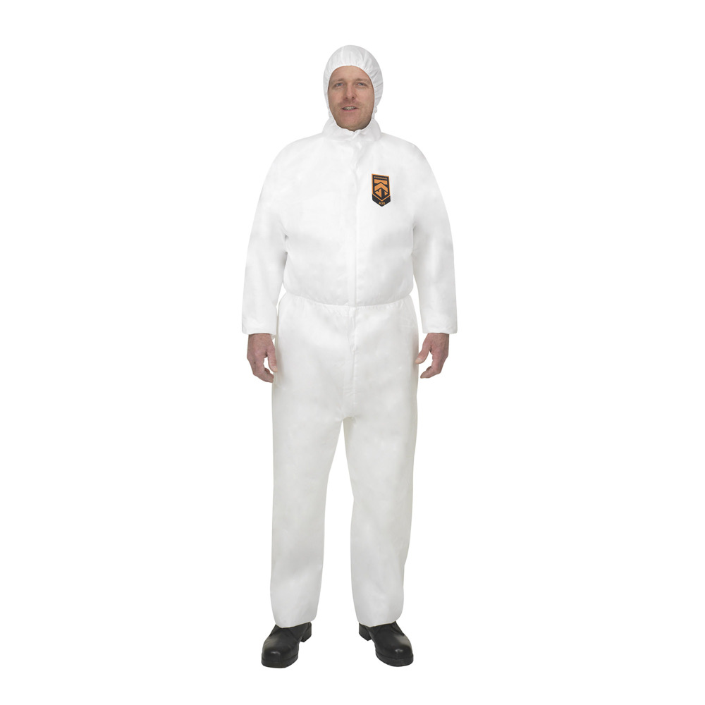 KleenGuard® A50 Breathable Splash & Particle Protection Hooded Coveralls 96810 - White, S, 1x25 (25 total) - 96810