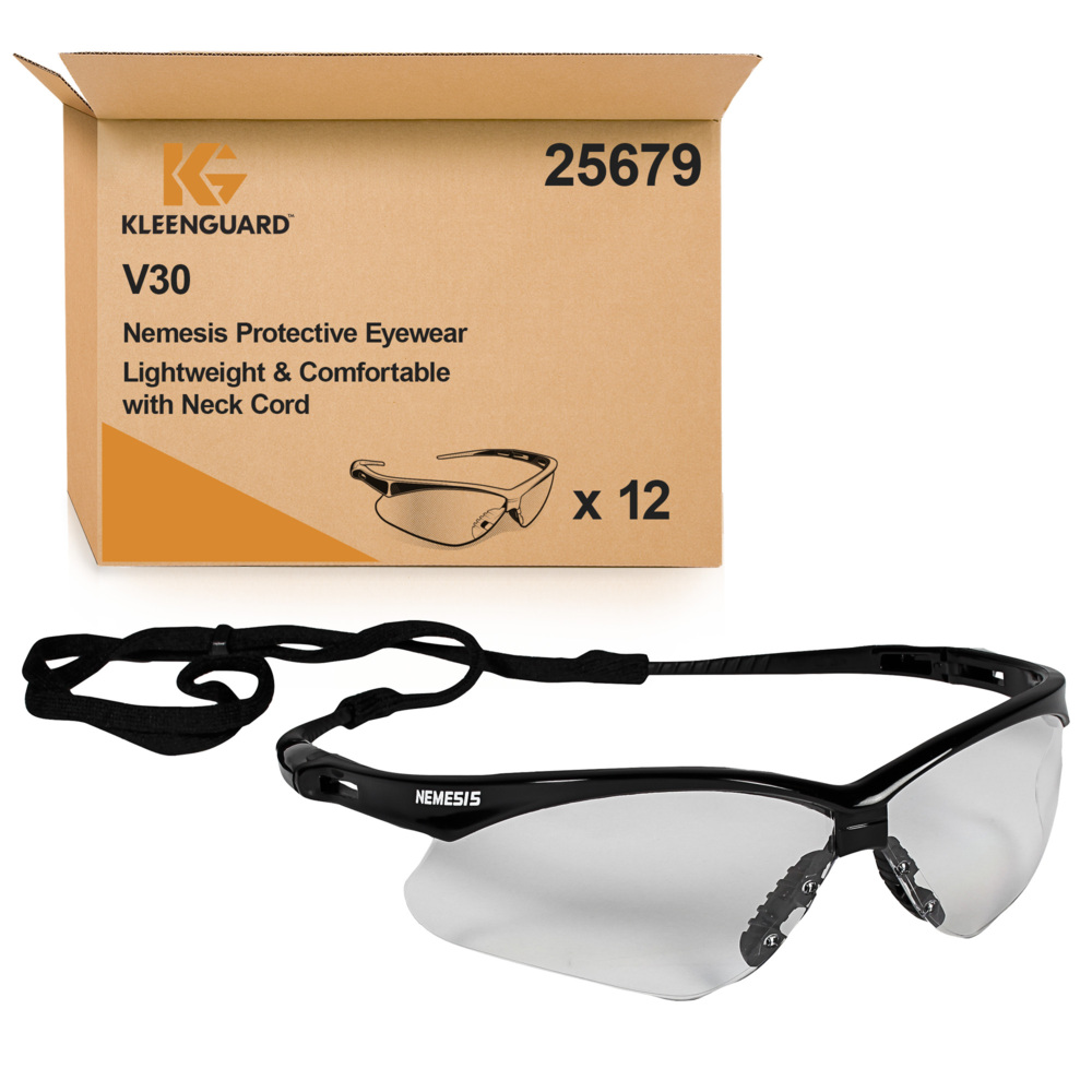 KleenGuard® V30 Nemesis VL Eyewear Anti-Mist 25679 - 12 x clear Lens, universal glasses per pack - 25679