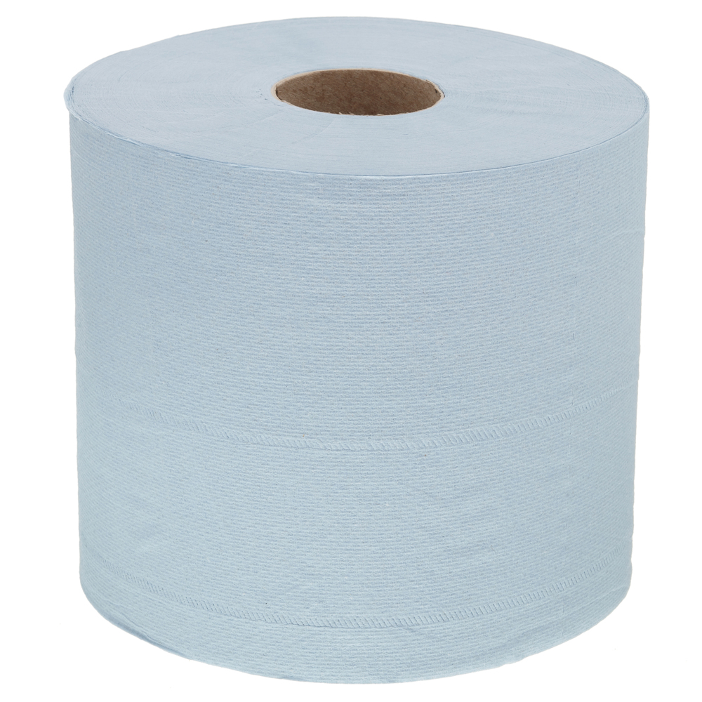 WypAll® Industrial Wiping Paper L20 Centrefeed 7302 - 6 rolls x 380 sheets, 2 ply, blue - 7302