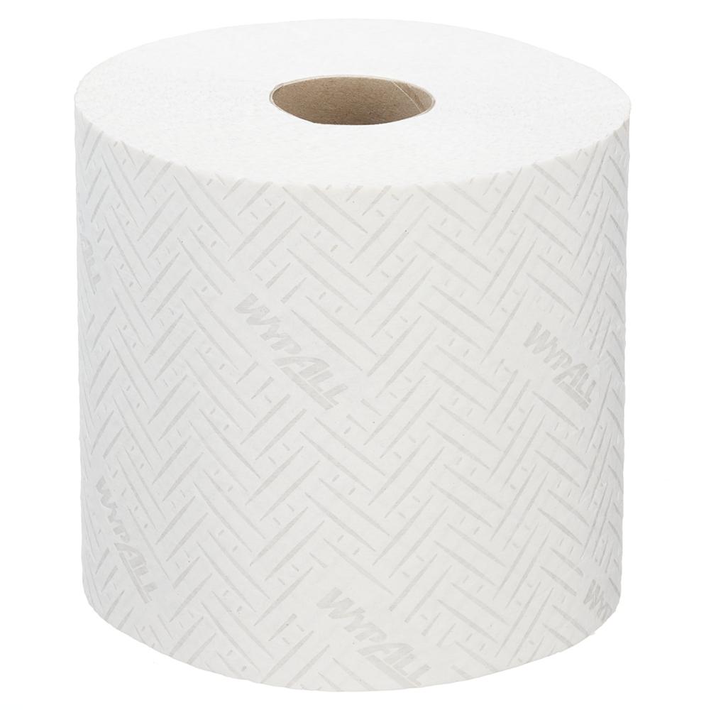 WypAll® L20 Cleaning and Maintenance Wiping Paper 7299 - 2 Ply Centrefeed Rolls - 2 Rolls x 400 White Paper Wipers (800 Total) - 7299