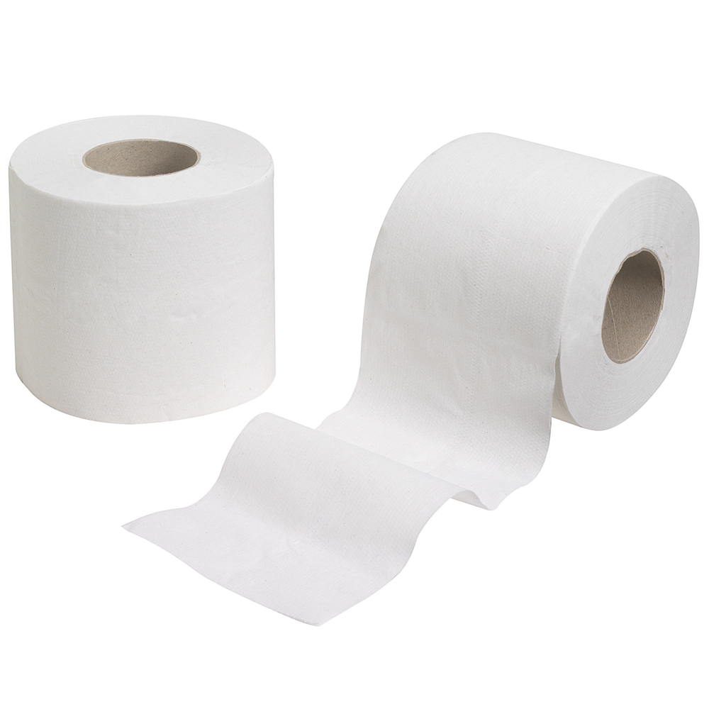 Hostess™ Standard Roll Toilet Tissue 8653 - 36 rolls x 320 white, 2 ply sheets (11,520 sheets) - 8653