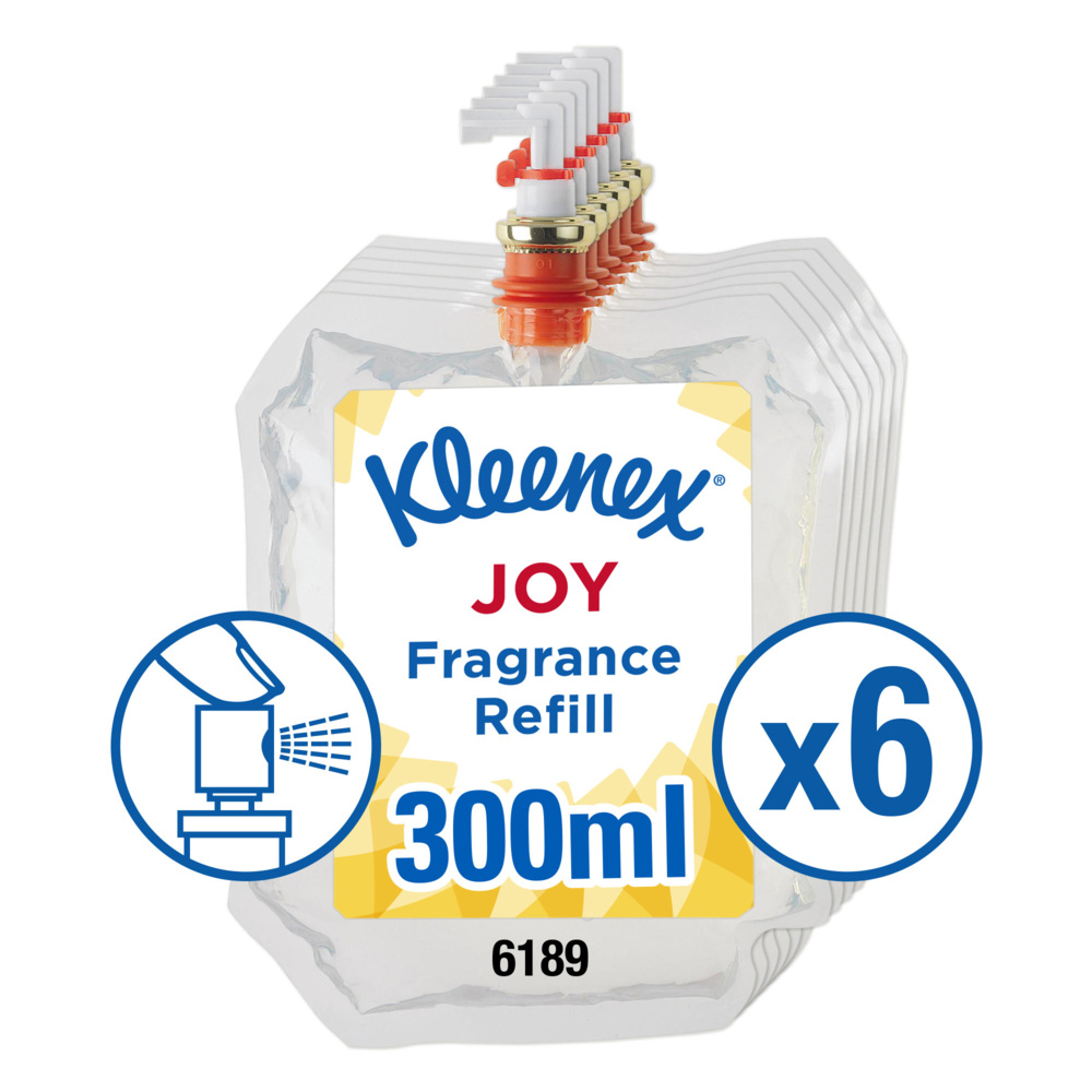 Kleenex® Botanics Aircare Fragrance Joy Refill 6189, clear, 6x300ml (1,800ml total) - 6189