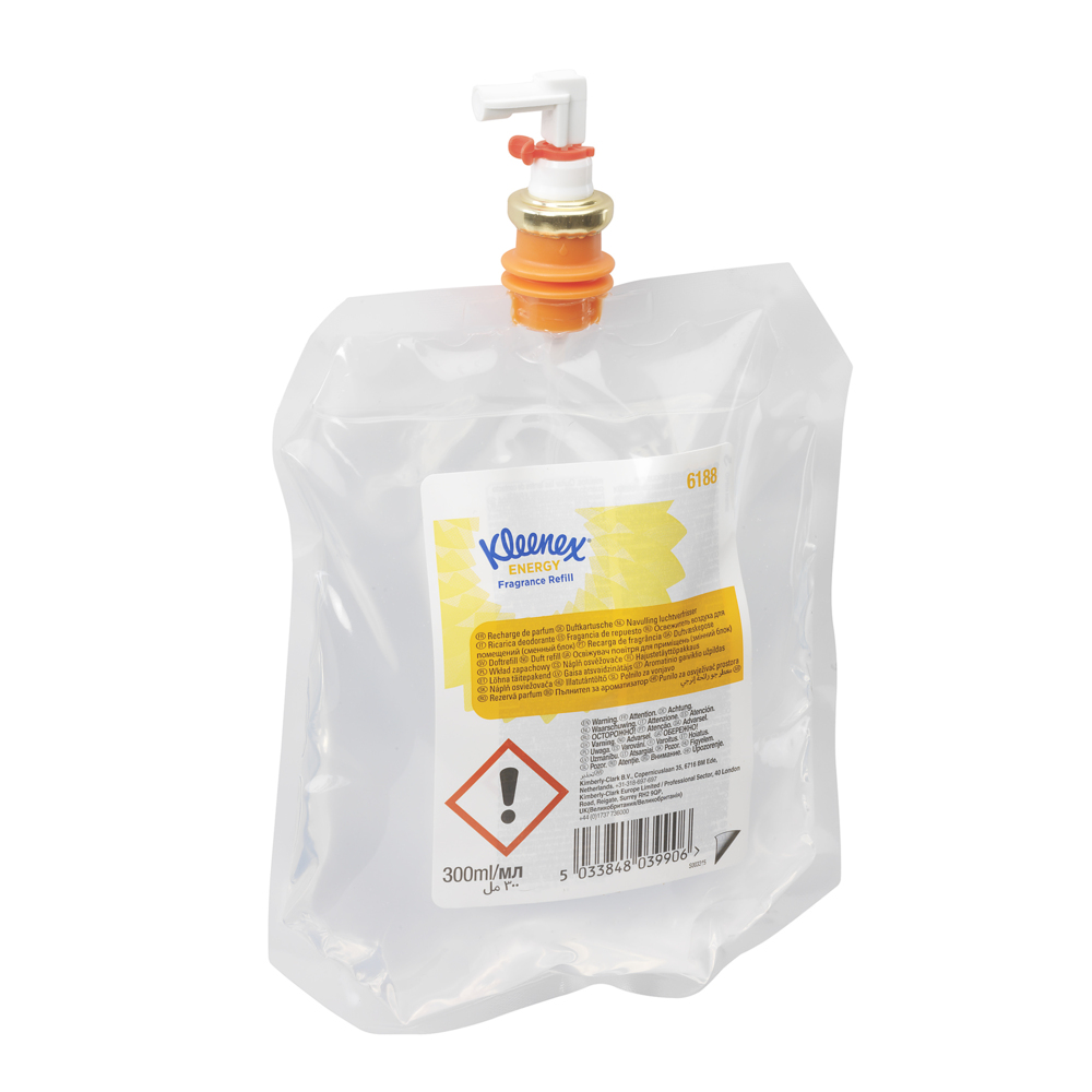 Kleenex® Botanics Aircare Fragrance Energy Refill 6188, clear, 6x300ml (1,800ml total) - 6188