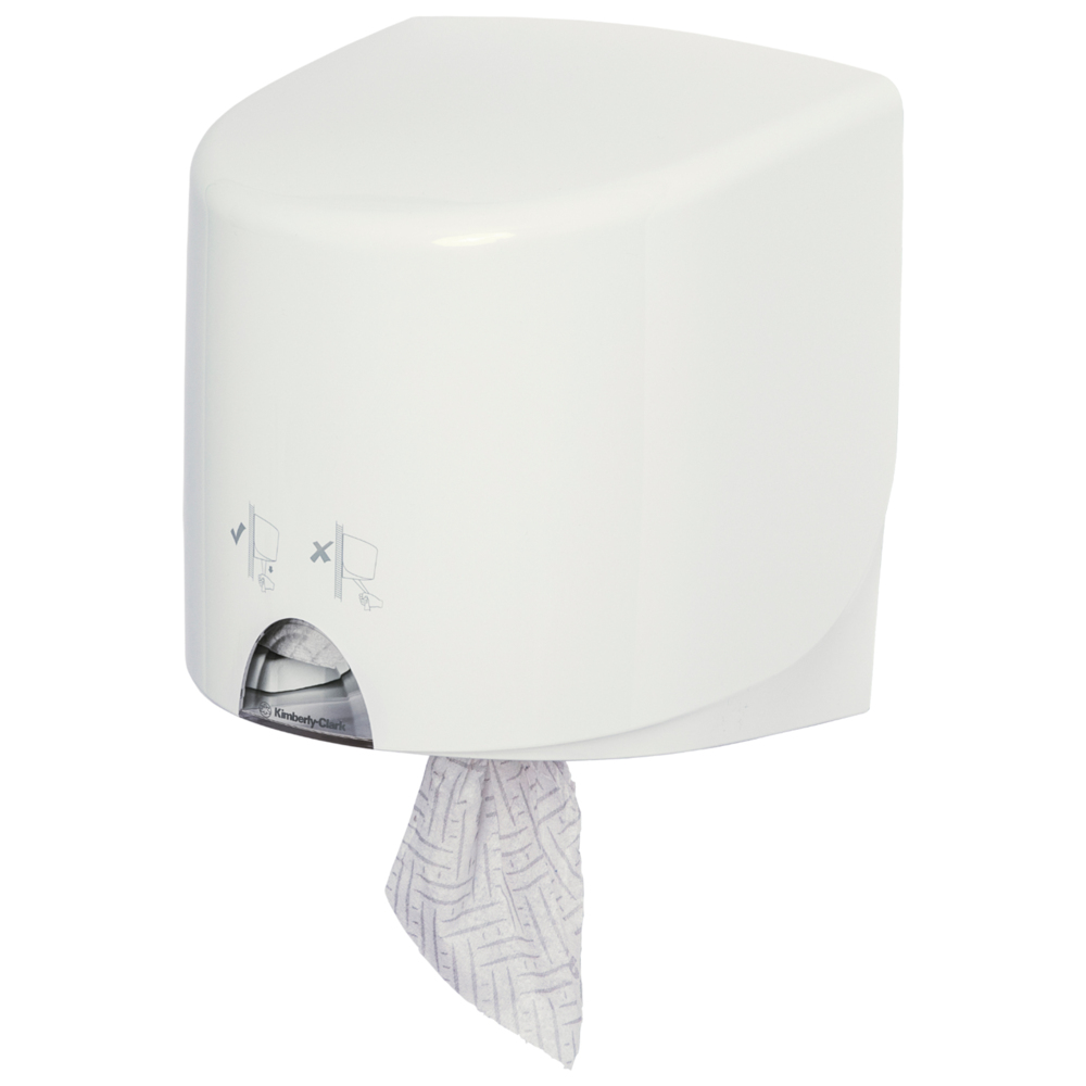 Aquarius™ Roll Control™ Wiper Dispenser 7018 - Centrefeed Roll Dispenser - 1 x White, Wall Mounted Centrefeed Dispenser - 7018